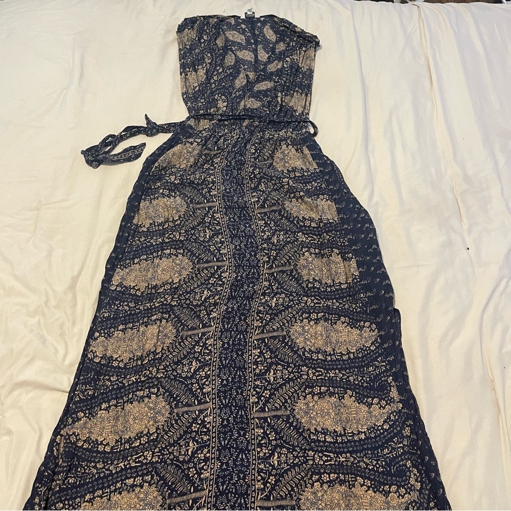 Lucky Brand Maxi Blue Women's Dress Size XS